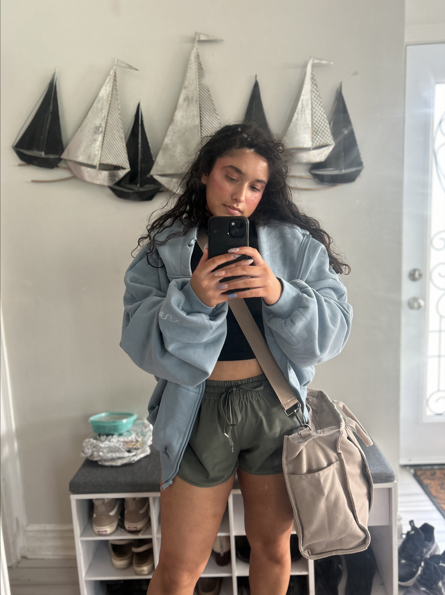 the work outfit vs. the work bag!! 🌿✨ this outfit is stylish yet comfortable and durable at the same time, which is necessary for working all the time 🫶 I even love to workout in this fit because it’s sweat-friendly!! ♥️

#LTKWorkwear #LTKStyleTip #LTKItBag