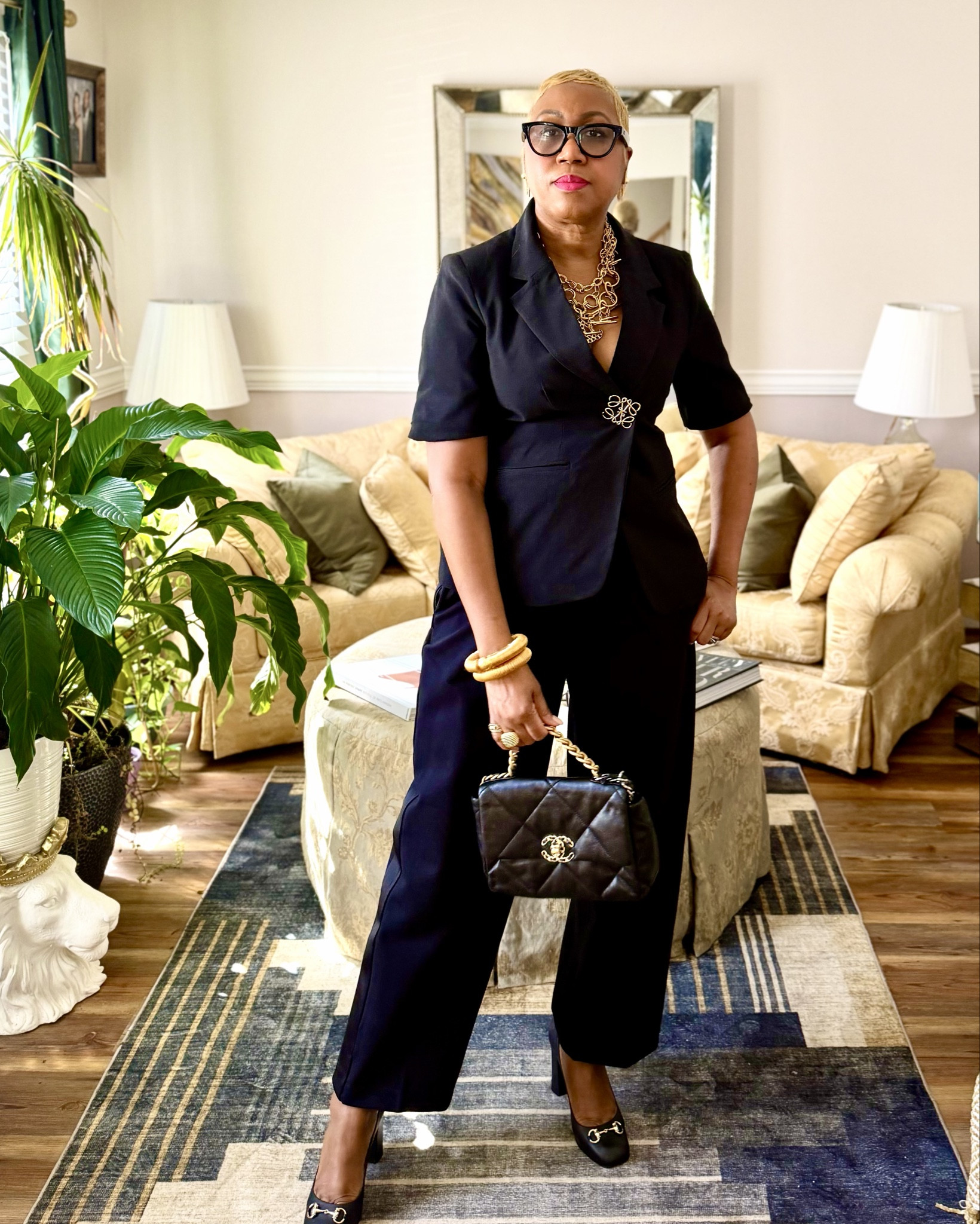 This is NOT a suit… and here’s the real secret 🖤

I used a brooch to cinch my blazer and instantly created a more tailored, sculpted fit—no tailoring needed.

Paired with sleek trousers and gold accents, this look gives custom-made luxury without buying a full set ✨

It’s the small styling details that completely change the look.

If you’ve been trying to elevate your outfits with pieces you already have—this is your sign.

Tap to shop each piece and recreate this look effortlessly 💼


black blazer outfit, workwear style, chic over 50, elevated outfit ideas, tailored pants look, classy fashion, minimal luxury outfit, office to dinner look, polished style, capsule wardrobe, timeless fashion

#LTKOver40 #LTKWorkwear #LTKTall