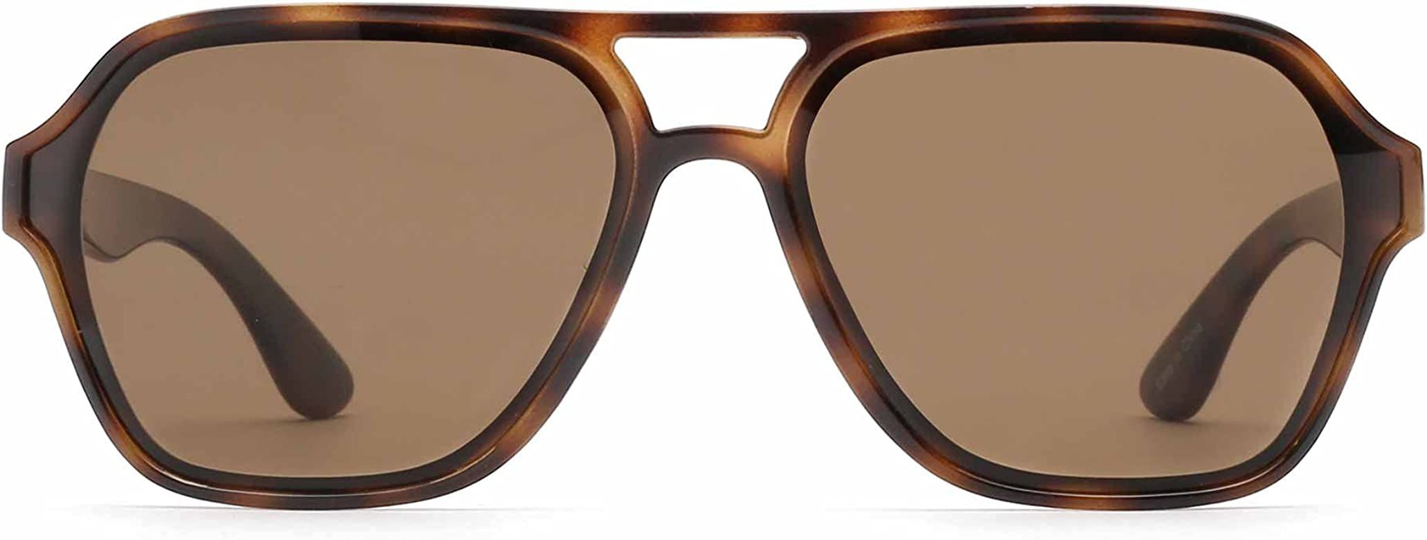 GLINDAR Men's Polarized Aviator Sunglasses Vintage Oversized Square Driving Glasses | Amazon (US)