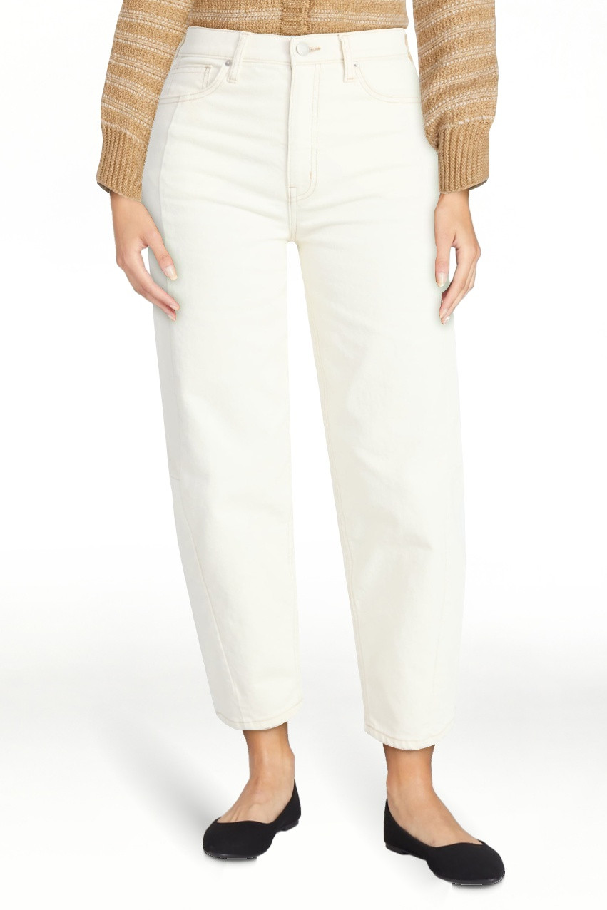 Time and Tru Women's High Rise Barrel Jeans, 28" Inseam, Sizes 0-20 | Walmart (US)