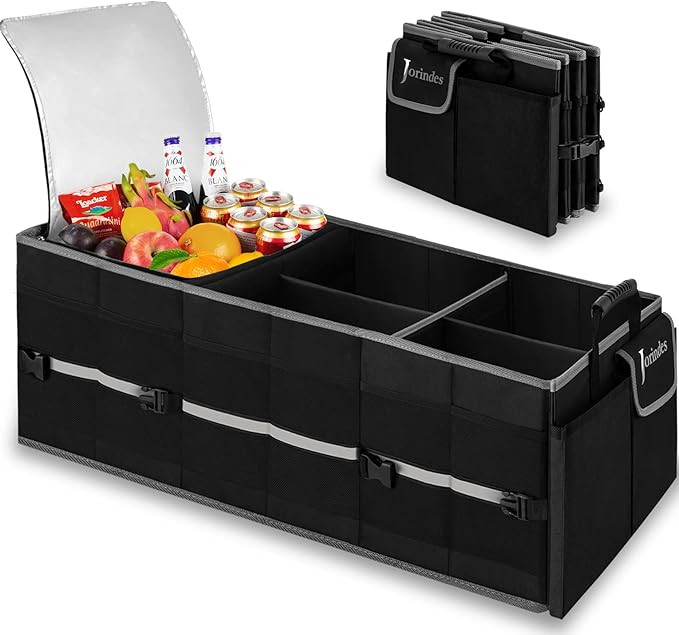 Trunk Organizer With Built-In Insulated Leak Proof Cooler Bag,Collapsible Cargo Organizer For Suv... | Amazon (US)