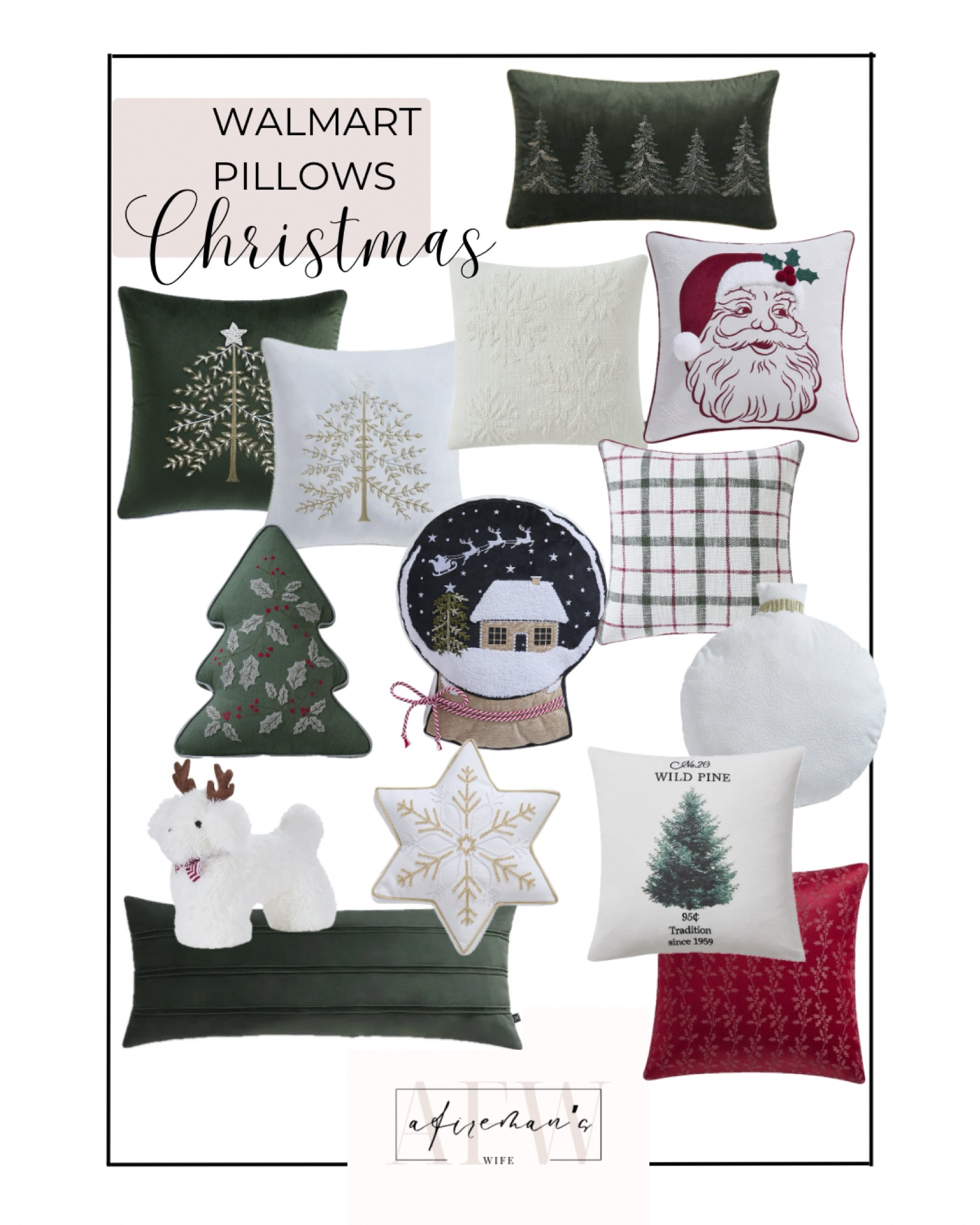 Beautiful new Christmas pillows at Walmart!!  You may not be ready to decorate yet but now’s the time to shop because all the good stuff goes so quickly!  Follow @a.firemans.wife at Instagram for more inspiration  

#LTKHome #LTKStyleTip #LTKSeasonal