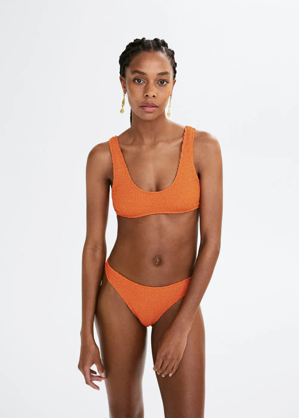Culotte bikini classique texturée | MANGO (FR)