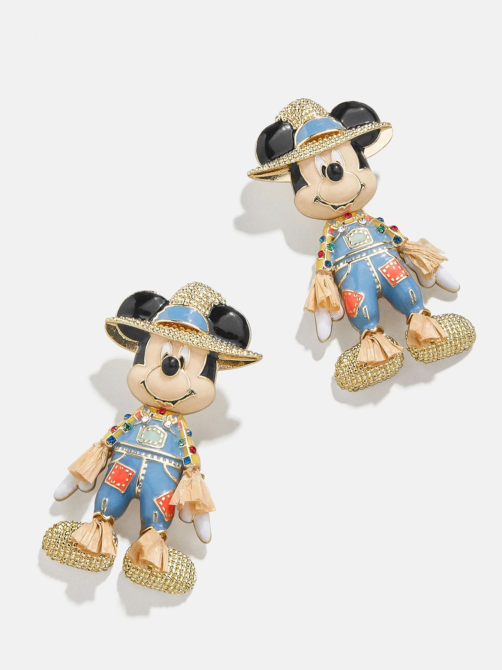 Mickey Mouse Disney Scarecrow Earrings - Beige | BaubleBar (US)
