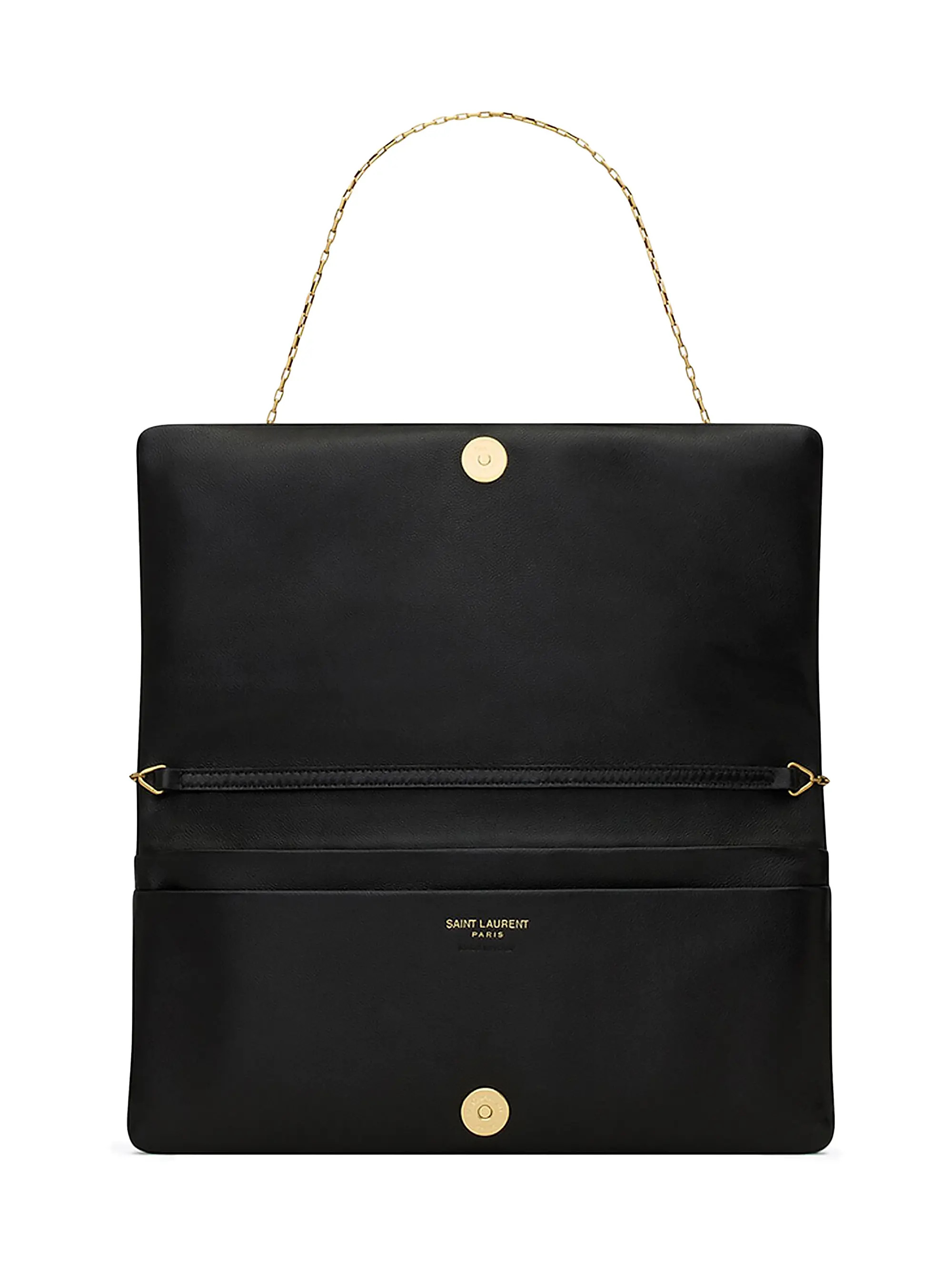 Shop Saint Laurent Calypso Mini Bag in Lambskin | Saks Fifth Avenue | Saks Fifth Avenue