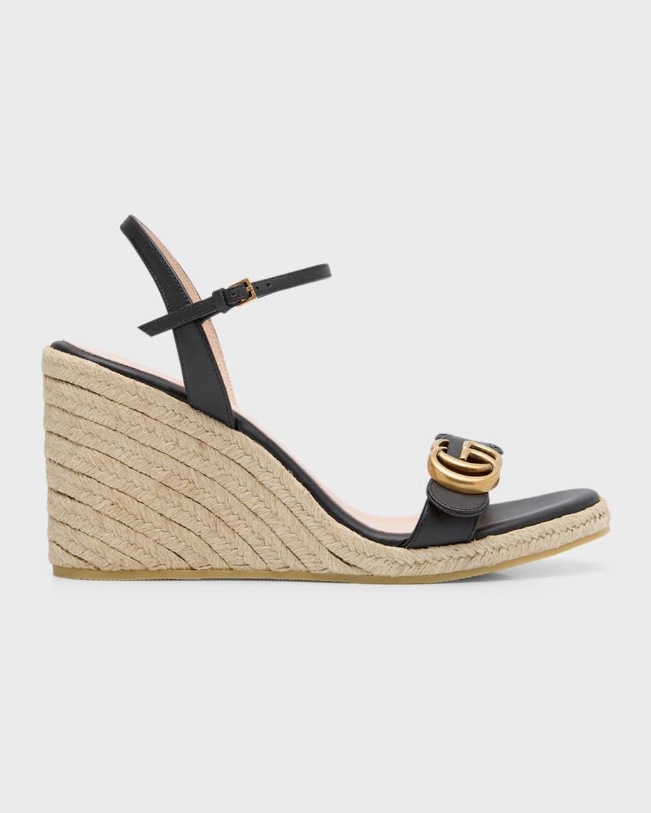 Gucci Aitana GG Wedge Espadrille Sandals | Neiman Marcus