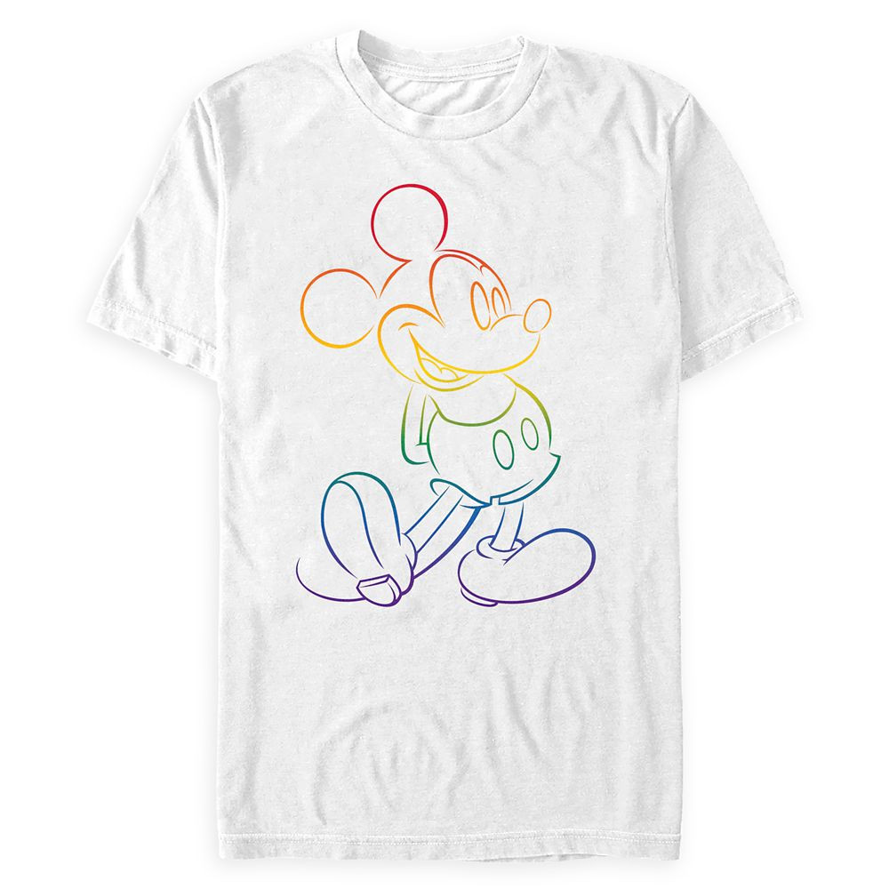 Mickey Mouse Rainbow T-Shirt for Adults – Rainbow Disney Collection | Disney Store