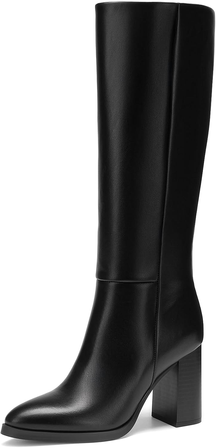 DREAM PAIRS Knee High Heel Boots Women's Fall Tall Boots | Amazon (US)