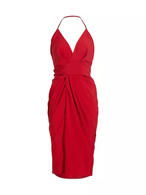Rick Owens Laura Sleeveless Wrap Midi-Dress | Saks Fifth Avenue