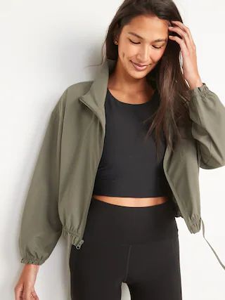 StretchTech Loose Cropped Jacket for Women | Old Navy (US)