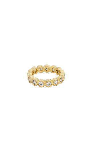 MIRANDA FRYE Isabelle Ring in Metallic Gold. - size 6 | Revolve Clothing (Global)