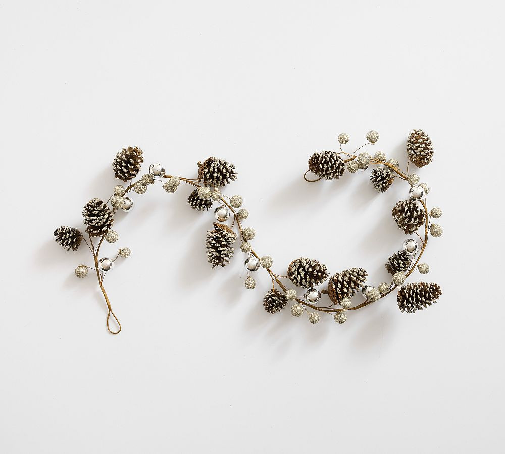 Glitter Pinecone Garland | Pottery Barn (US)