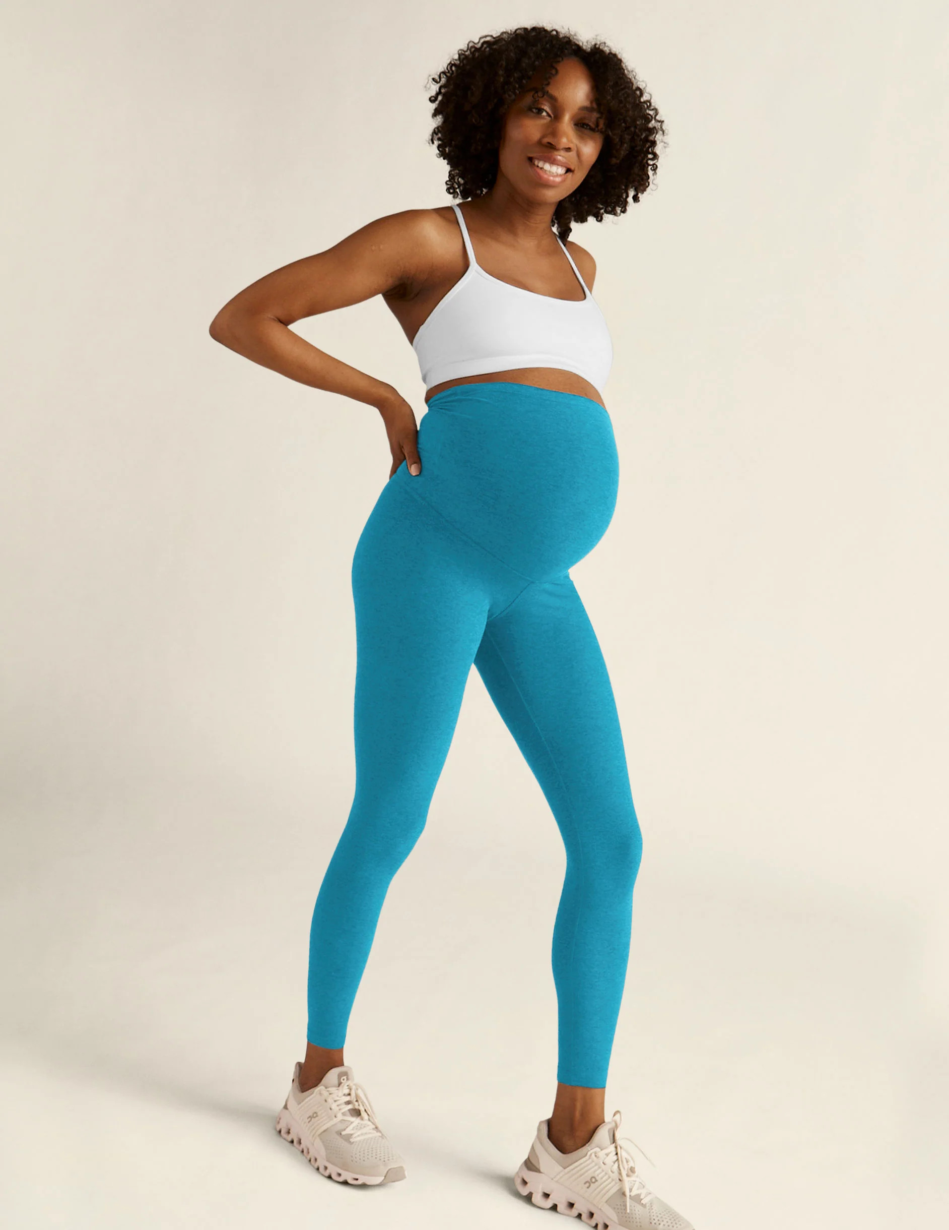 Spacedye Love the Bump Midi Maternity Legging | Beyond Yoga | Beyond Yoga