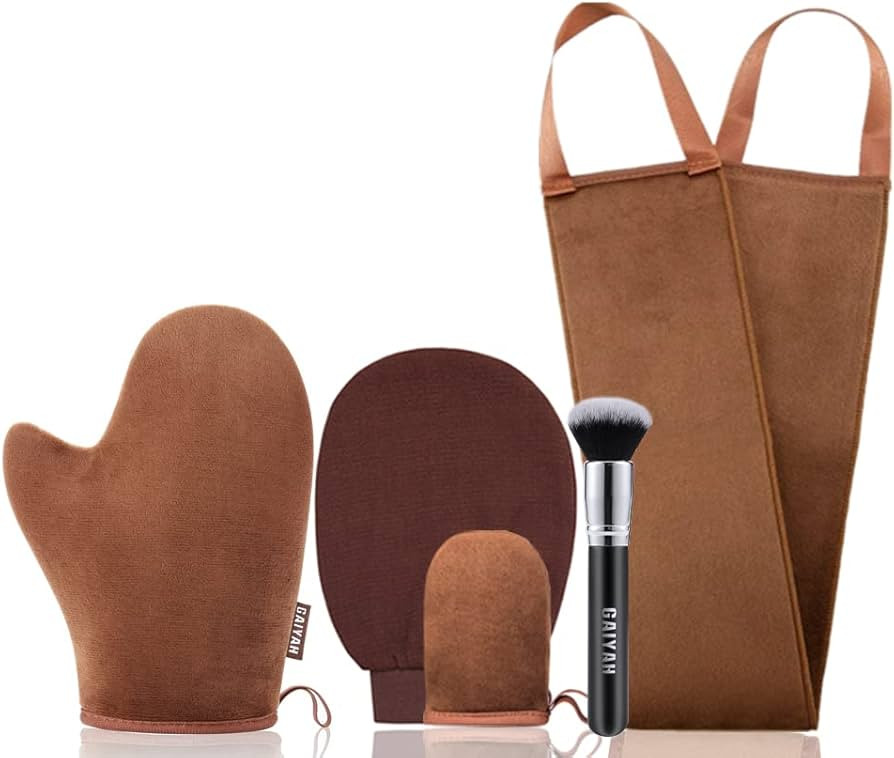 GAIYAN Self Tanning Mitt Applicator Self Tanning Mitts Self Tanner Mitt Applicator Set Tanning Gl... | Amazon (US)