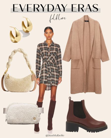 A casual fall outfit inspired by the plaid dress Taylor Swift wore in the folklore documentary on Disney+ 🍂 this would be so cute to wear to the Eras Tour movie! 

#LTKSeasonal #LTKshoecrush #LTKstyletip
