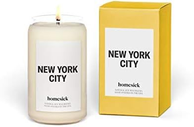 Homesick Scented Candle, New York City - Scents of Lemon, Grapefruit, Jasmine, 13.75 oz | Amazon (US)