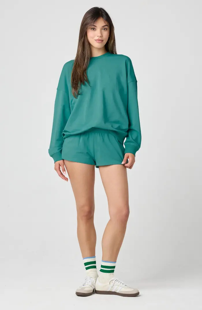 Sporty Terry Crew Sweatshirt | Nordstrom
