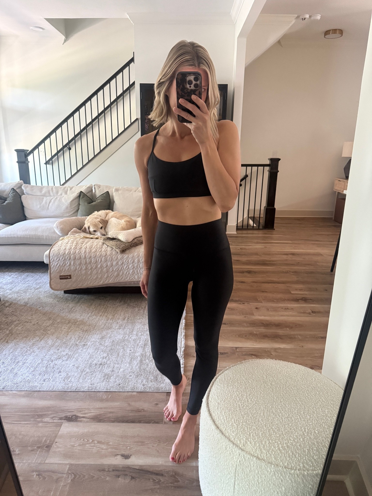 Wearing 2 leggings, small sports bra

#LTKOver40 #LTKSaleAlert #LTKActive