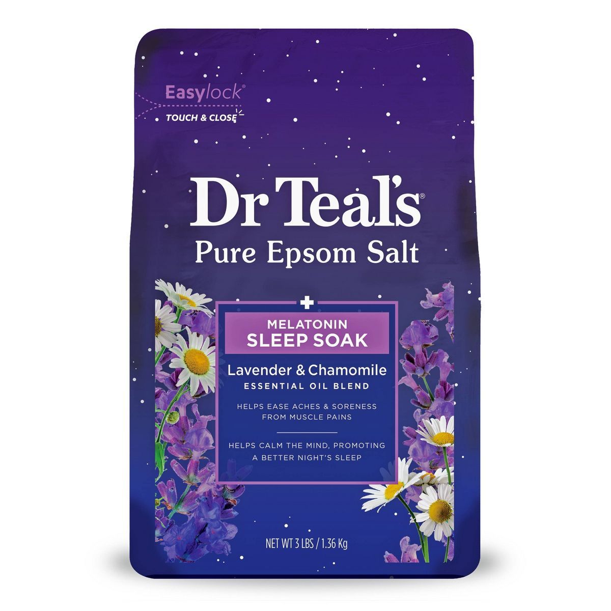 Dr Teal's Melatonin Sleep Pure Epsom Bath Salt | Target