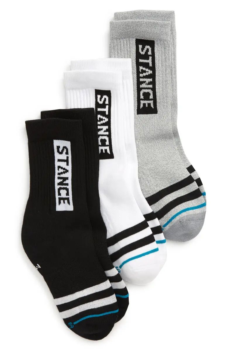 OG Street Kids Assorted 3-Pack Athletic Socks | Nordstrom
