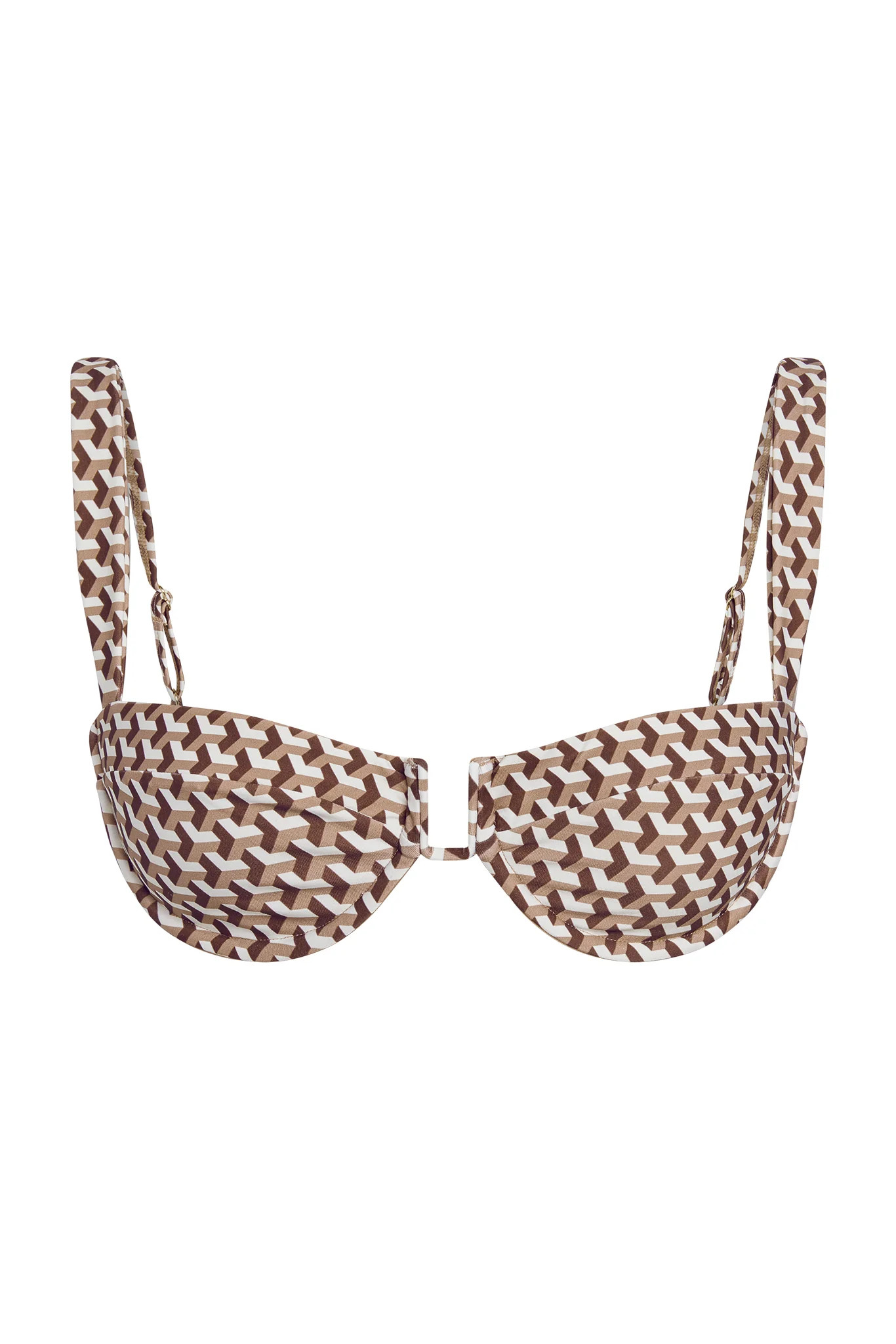 Cala Roja Top - Husk Geo | Monday Swimwear