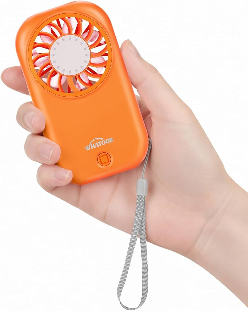 WHATOOK Handheld Mini Fan Small Personal Portable Speed USB Rechargeable Eyelash Fan Lightweight ... | Amazon (US)
