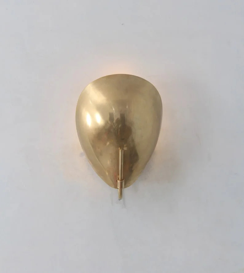 1 Light Curved Shades Handmade Wall Mid Century Modern Raw Brass chandelier light Fixture of Naut... | Walmart (US)