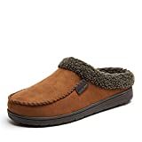 Dearfoams Men's Microfiber Suede Clog with Whipstitch Slipper | Amazon (US)