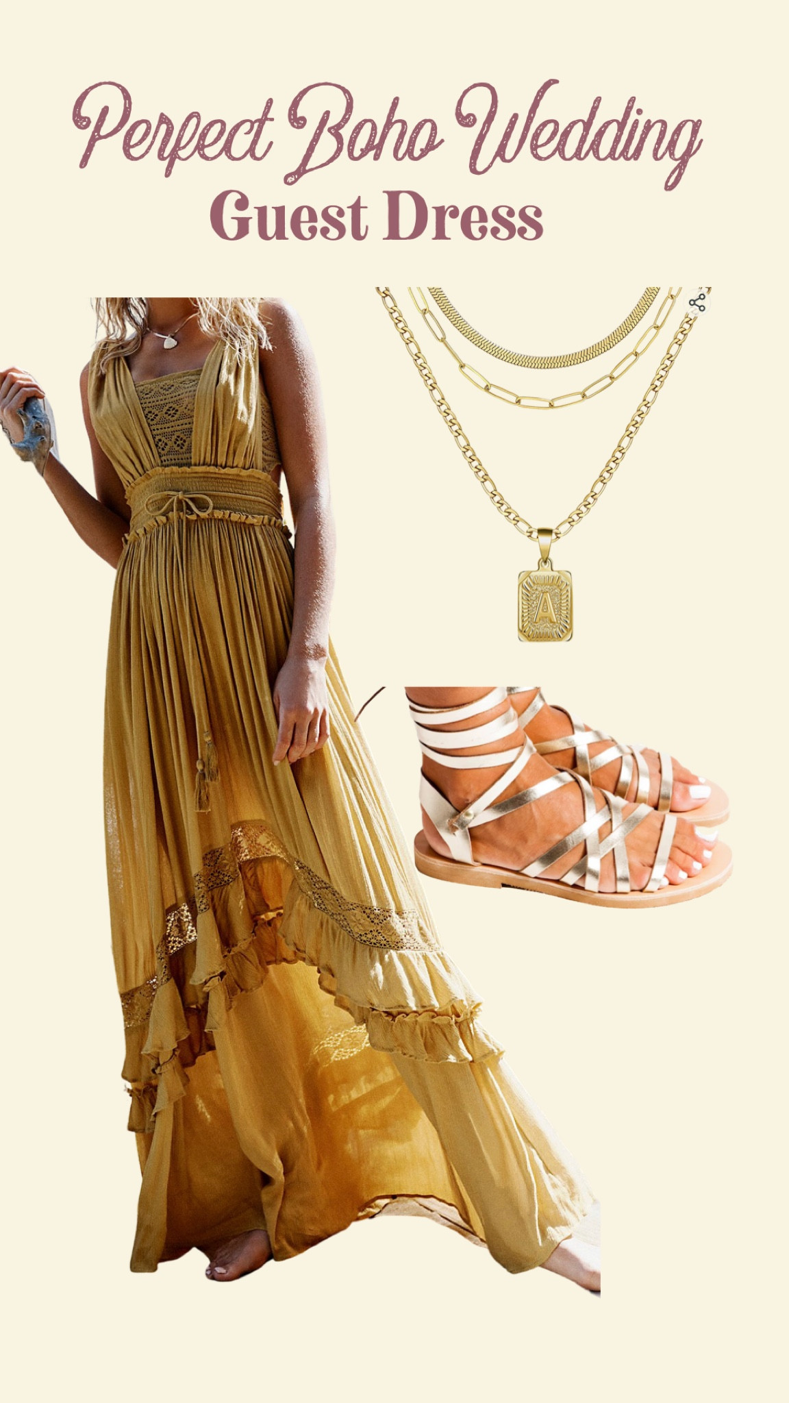 Perfect Boho Wedding Guest Dress. #boho #weddingguest #weddingseason #vacation #travel 

#LTKstyletip #LTKtravel #LTKwedding