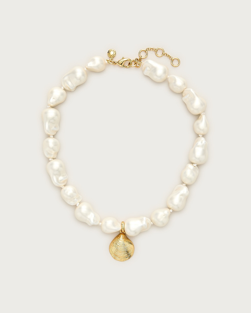 Pearl shell charm necklace | J. Crew US