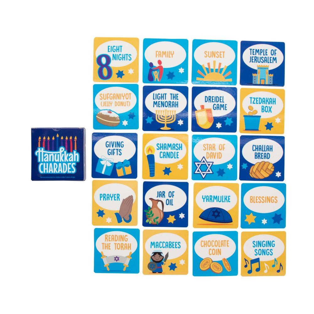 12 Pc Hanukkah Charades Games | Oriental Trading Company