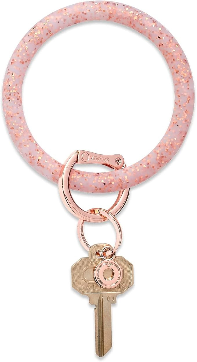 Oventure Silicone Big O® Key Ring – Confetti Glitter Bracelet Keychain | Hands-Free & Giftable... | Amazon (US)
