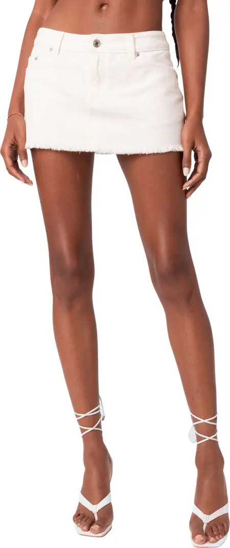 Micah Low Rise Denim Miniskirt | Nordstrom