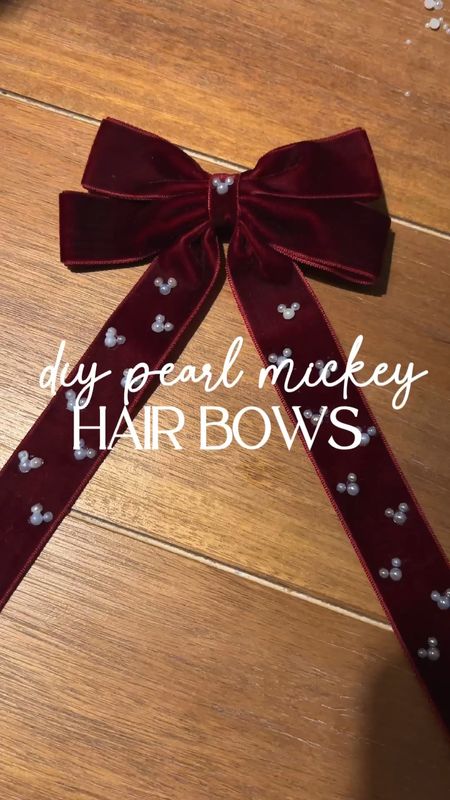 DIY pearl Mickey hair bows!! 

here’s everything we used! the glue dries clear!! 

These would make such cute gifts for the Disney lovers in your life! 

#disneylover #hairbow #disneytrip #disneyfashion #disneystyle

#LTKGiftGuide #LTKHoliday #LTKVideo