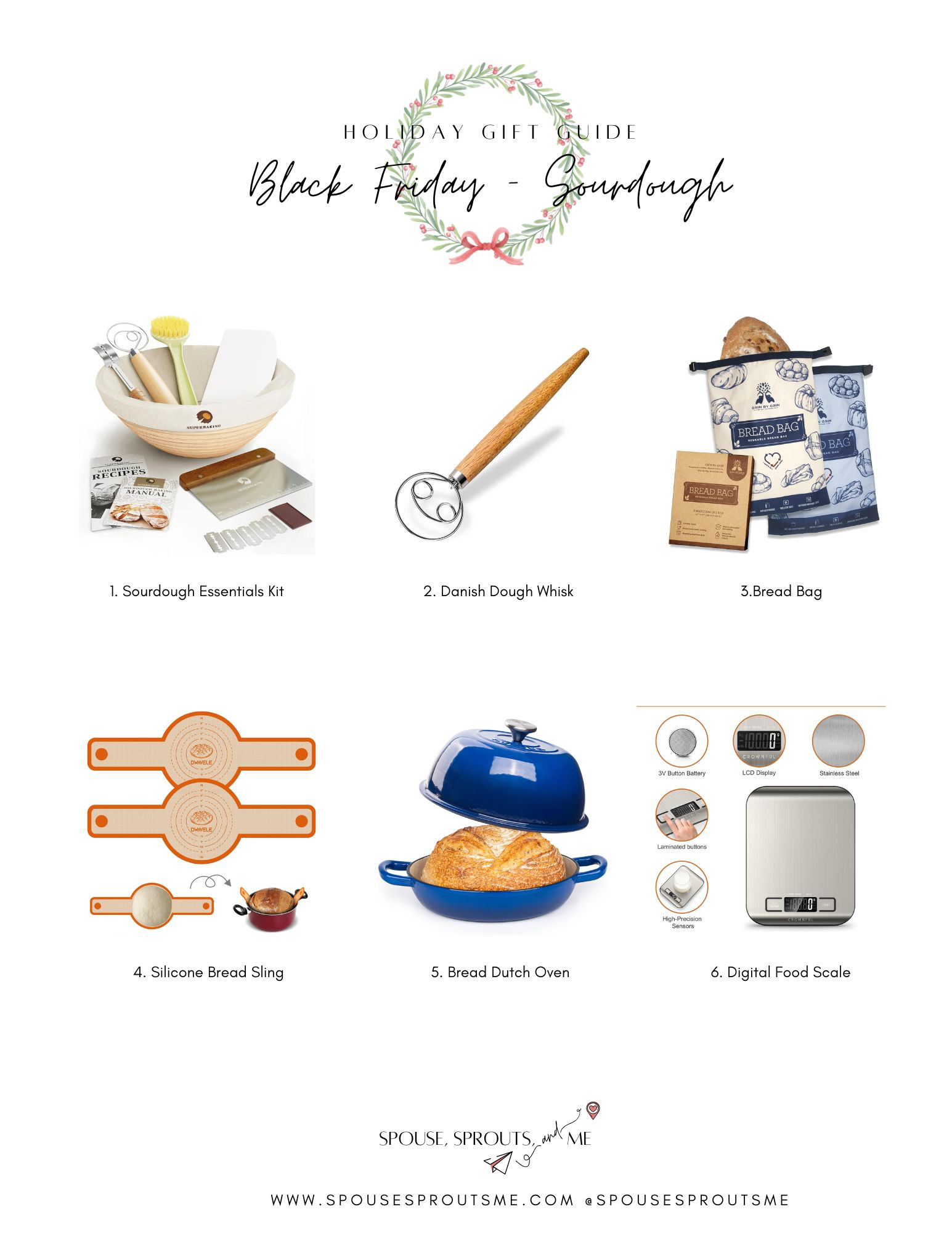 Black Friday Amazon Sourdough Making Essentials, Danish dough whisk, bread bags, silicone baking slings, dutch oven, bread dutch oven, digital scale gift guide 

 #LTKGiftGuide #LTKSaleAlert #LTKFindsUnder100