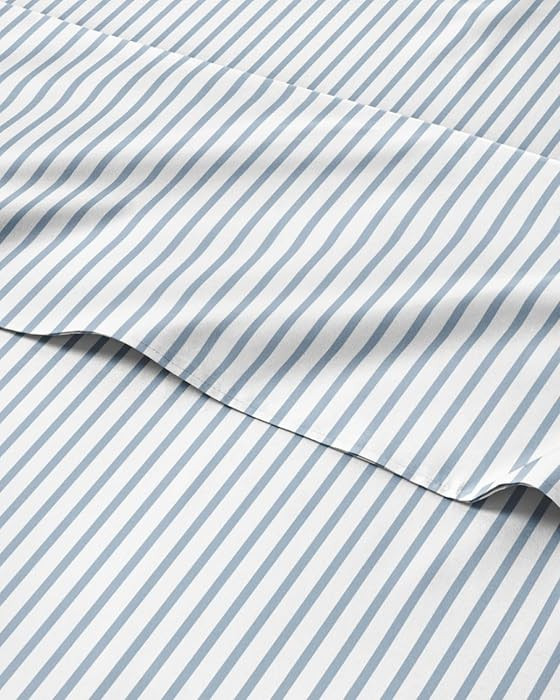 Striped Sheets - Blue & White Striped Sheets - 1 Flat & 1 Fitted & 2 Pillowcases w/ Deep Pockets ... | Amazon (US)