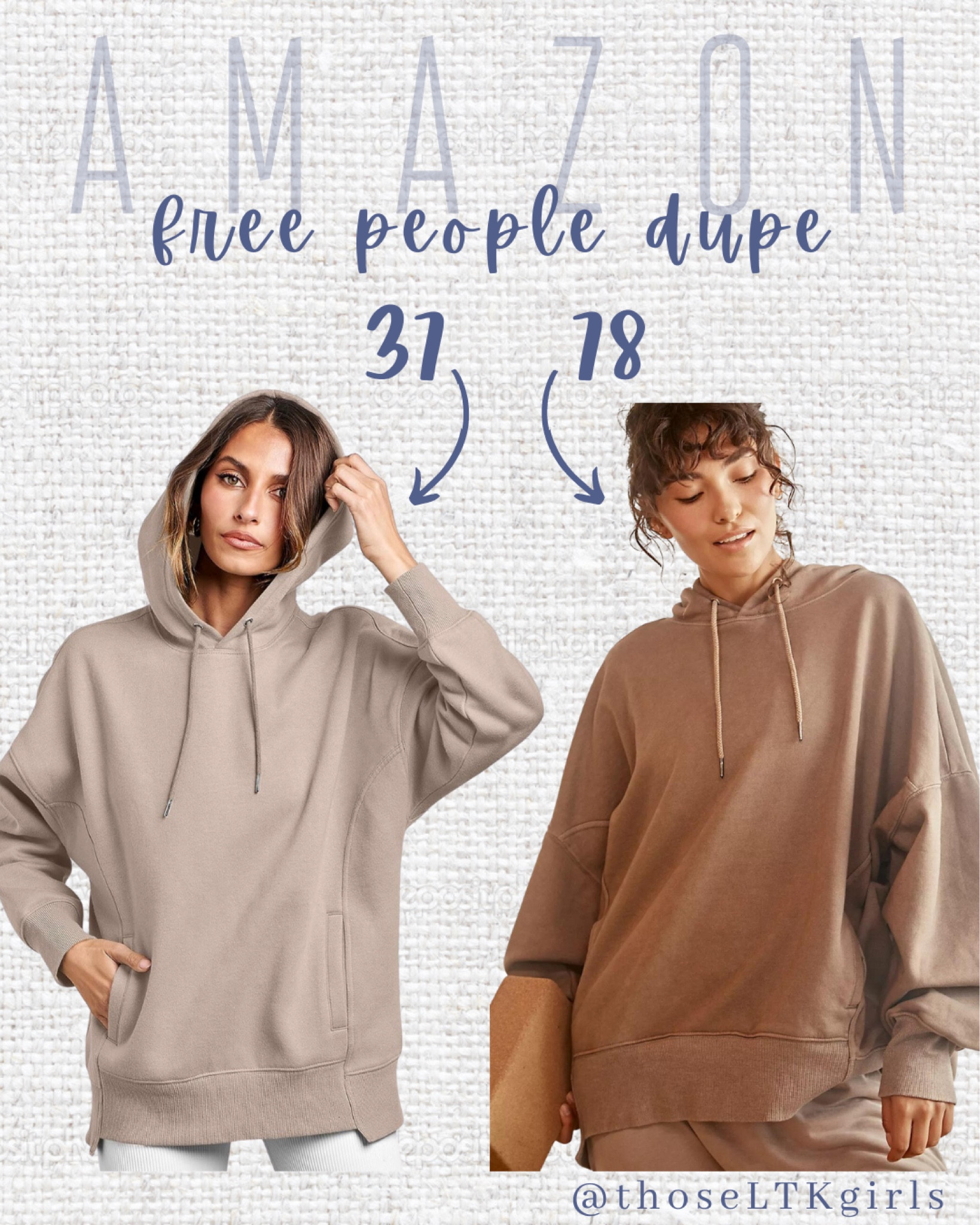 Amazon dupe of the Free People Sprint To The Finish Hoodie🫶




Amazon Find, Affordable Fashion, Fall Fashion Essentials, Transitional Outfit, Budget Friendly, Free People Inspired, Fall Outfit Idea, Oversized Sweater, Winter Sweatshirt

#LTKSeasonal #LTKFind #LTKunder50