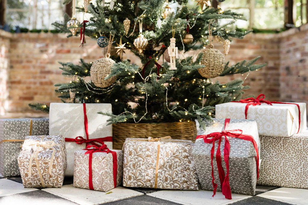 Block Print Wrapping Paper | Cottage and Key