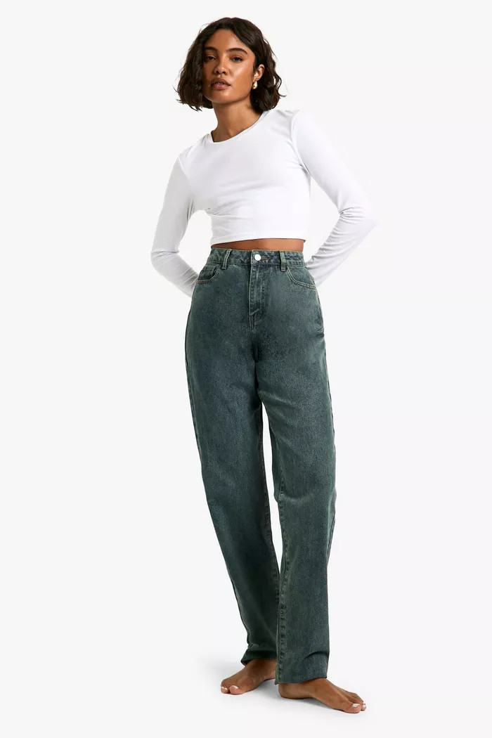 Tall 36 Inch Basic Straight Leg Jeans | boohoo (US & Canada)