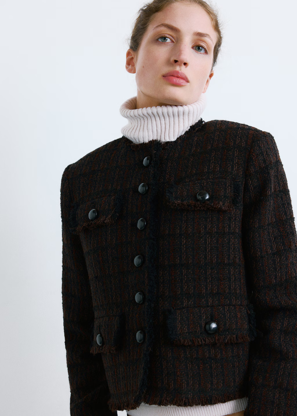 Pocket tweed jacket - Women | MANGO USA | Mango (US/MX/AU)