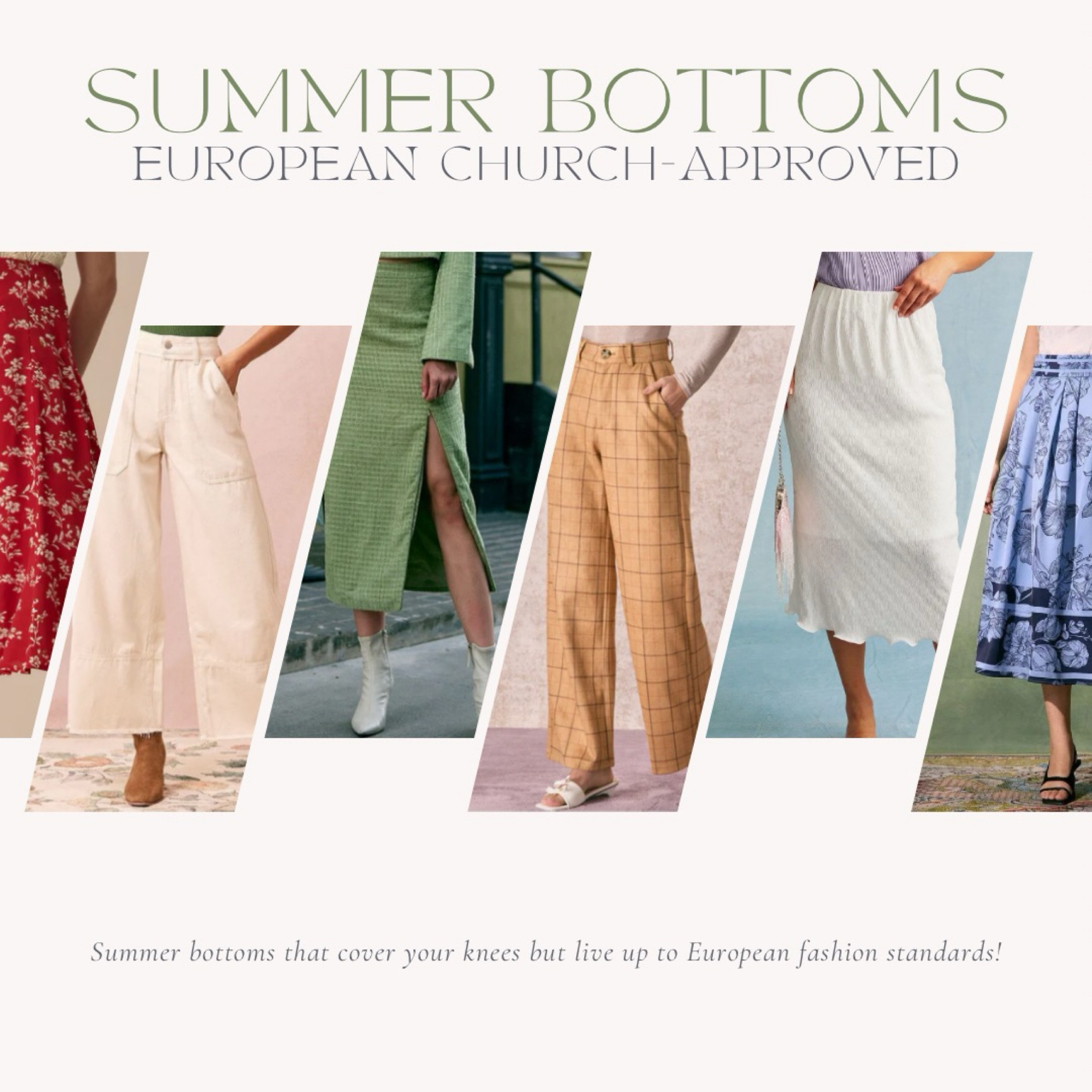 Europe in the summer is very obviously a vibe. But it’s hard to match the European aesthetic (without just throwing on a dress everyday) and stay modest enough to attend mass and visit churches with their covered-knees-and-shoulders rules. Here are some of my top picks this summer from one of the greatest affordable fashion brands I know! Thanks Rihoas!!

#LTKSeasonal #LTKSummerSales #LTKItBag