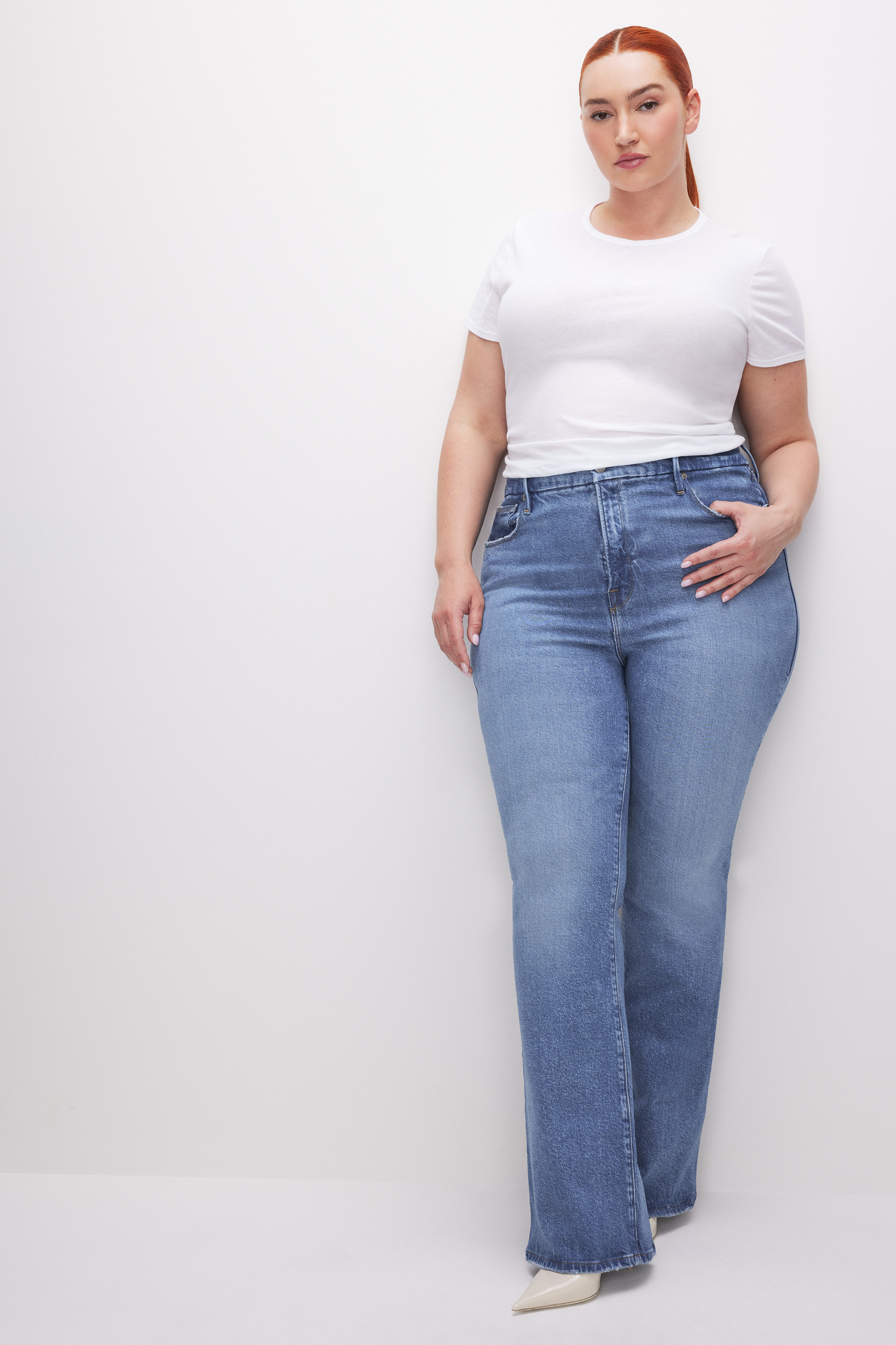 GOOD CLASSIC SLIM BOOTCUT JEANS | Good American