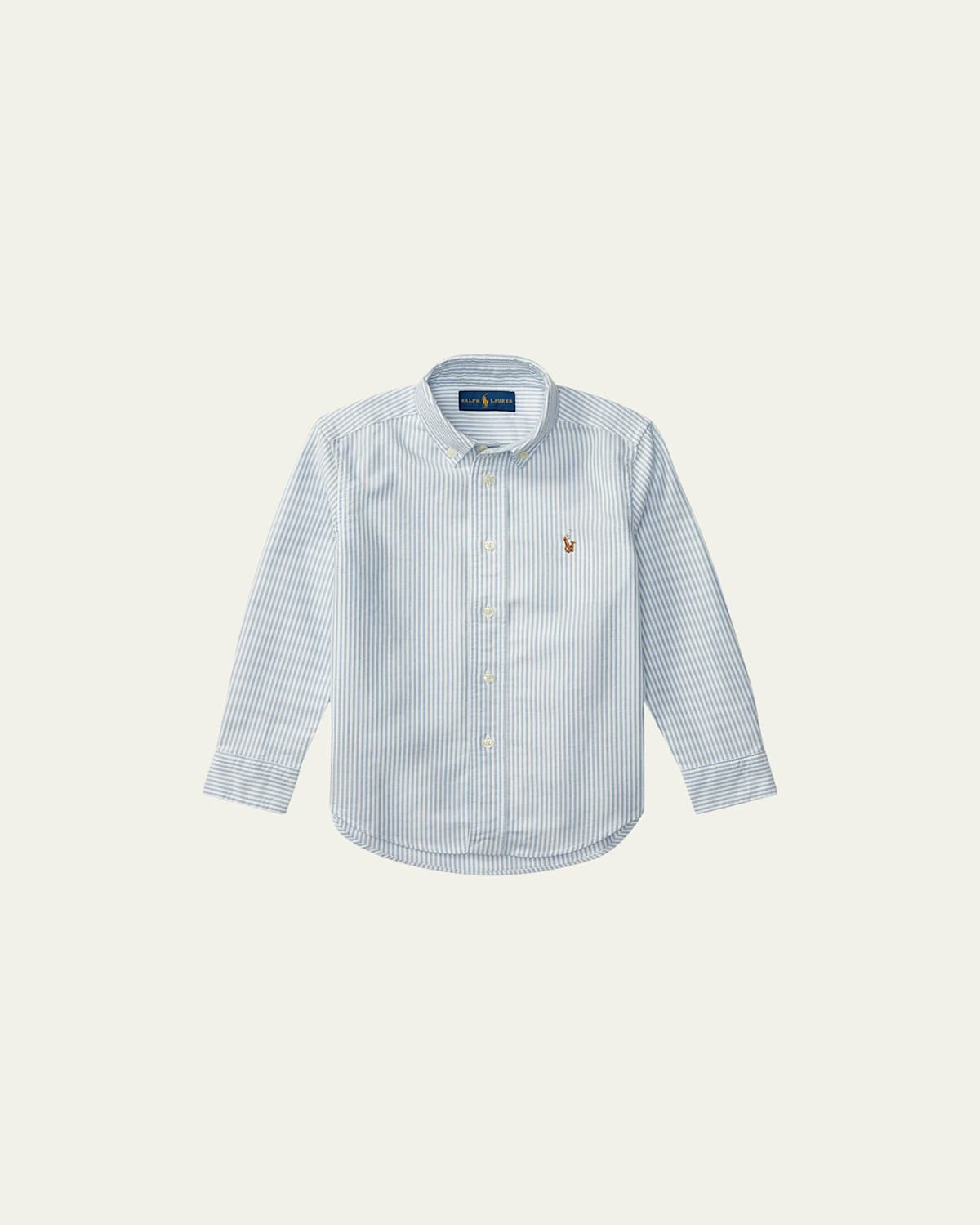 Boy's Cotton Oxford Stripe Sport Shirt, Size 2-7 | Bergdorf Goodman