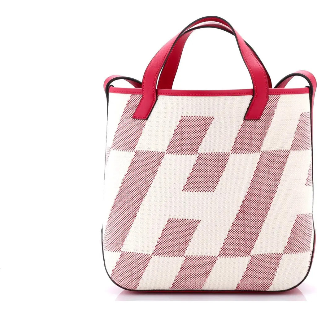 Pre-Owned Hermes Cabas H en Biais Tote Canvas with Leather 27 in Framboise at Nordstrom, Size Small | Nordstrom