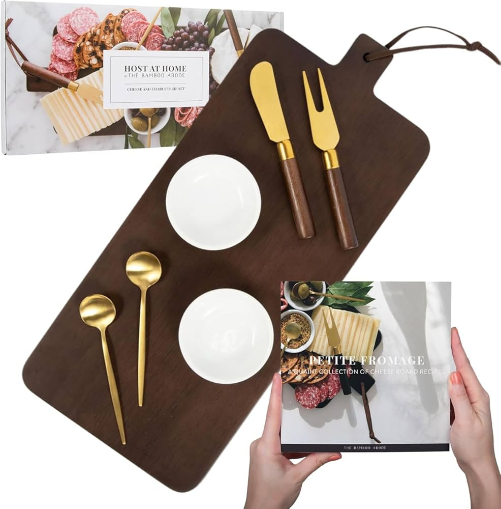 Charcuterie Boards Gift Set | Charcuterie Board Set, Brown WoodCheese Board Set - Unique for Mom ... | Amazon (US)
