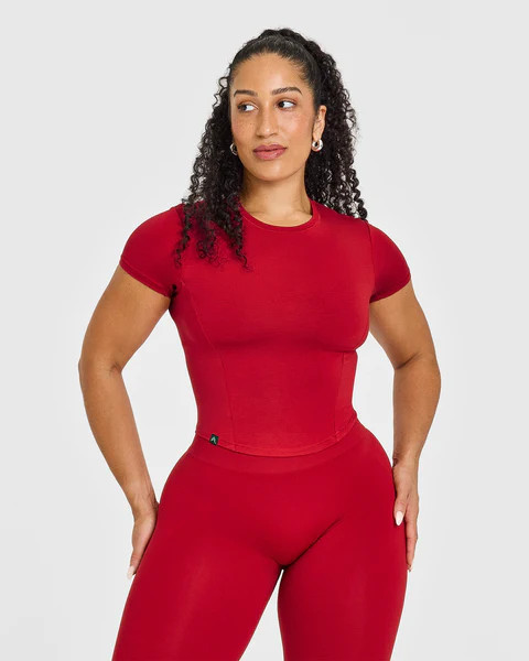 Mellow Soft Mid Short Sleeve T-Shirt | Toasted Red | Oner Active (UK / US)