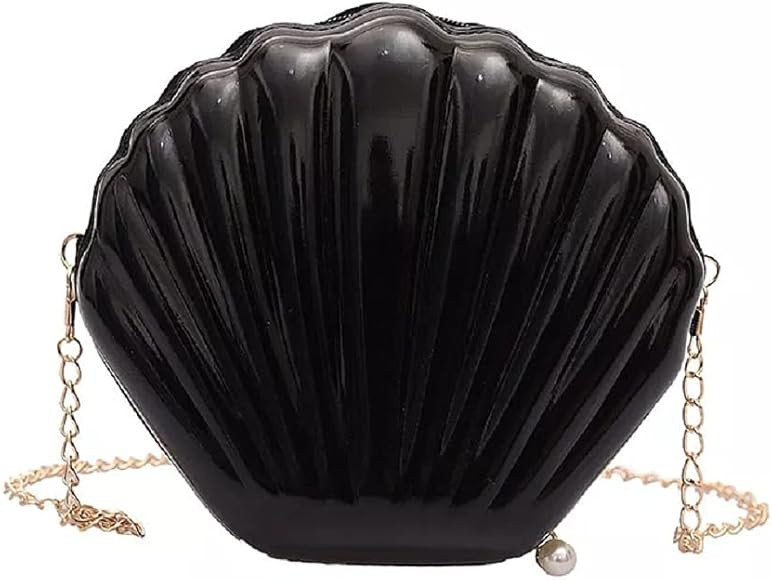 AIBEARTY Cute Seashell Shape Crossbody Purse Small Shoulder Bag with Chain for Women Little Girls | Amazon (US)
