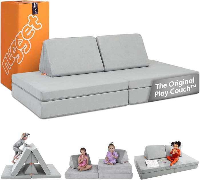 Nugget - The Original Play Couch for Kids - Modular Foam Children's Sofa for Playroom, Imaginatio... | Amazon (US)