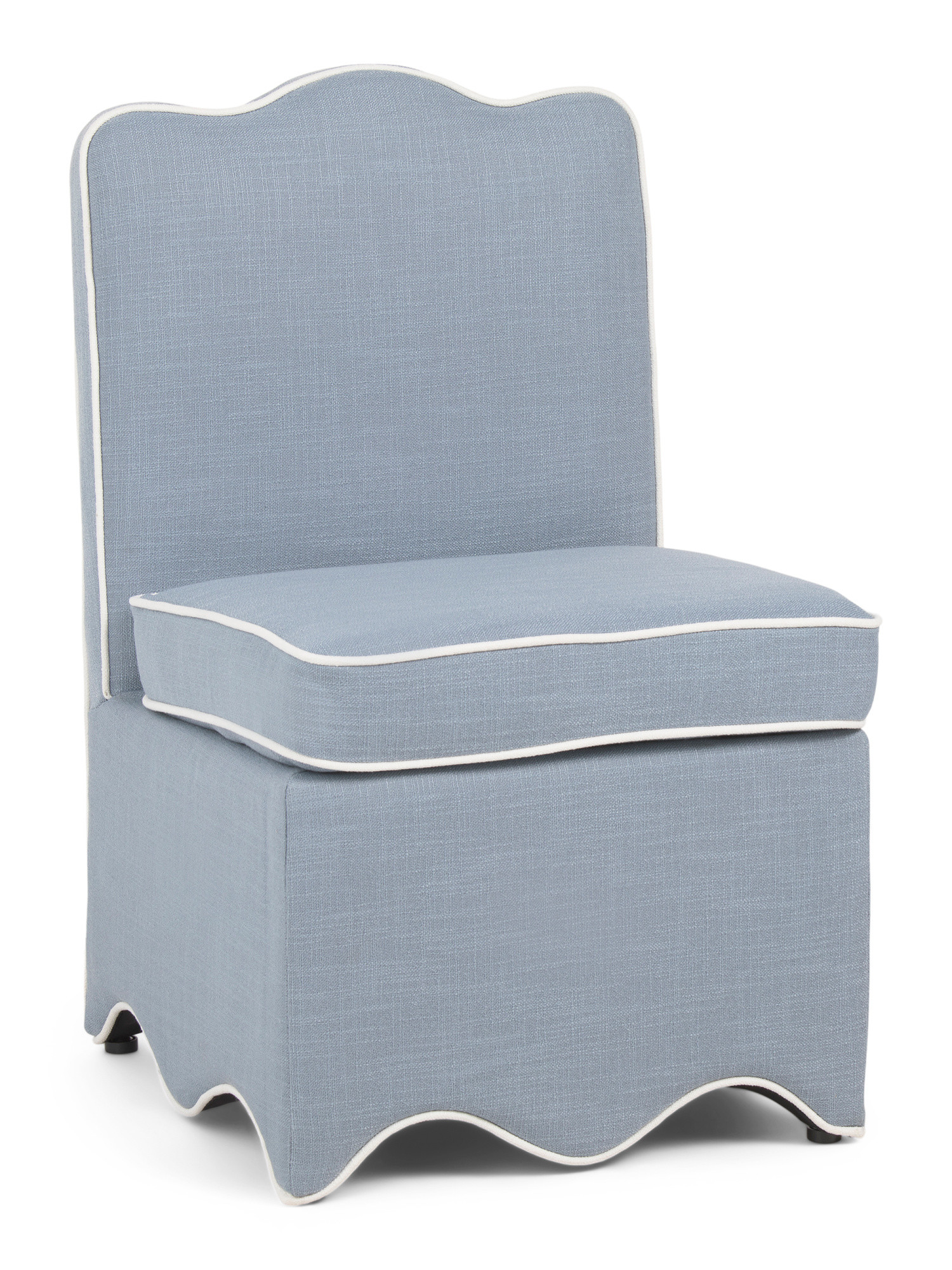 21x32 Scalloped Skirted Bottom Dining Chair | TJ Maxx