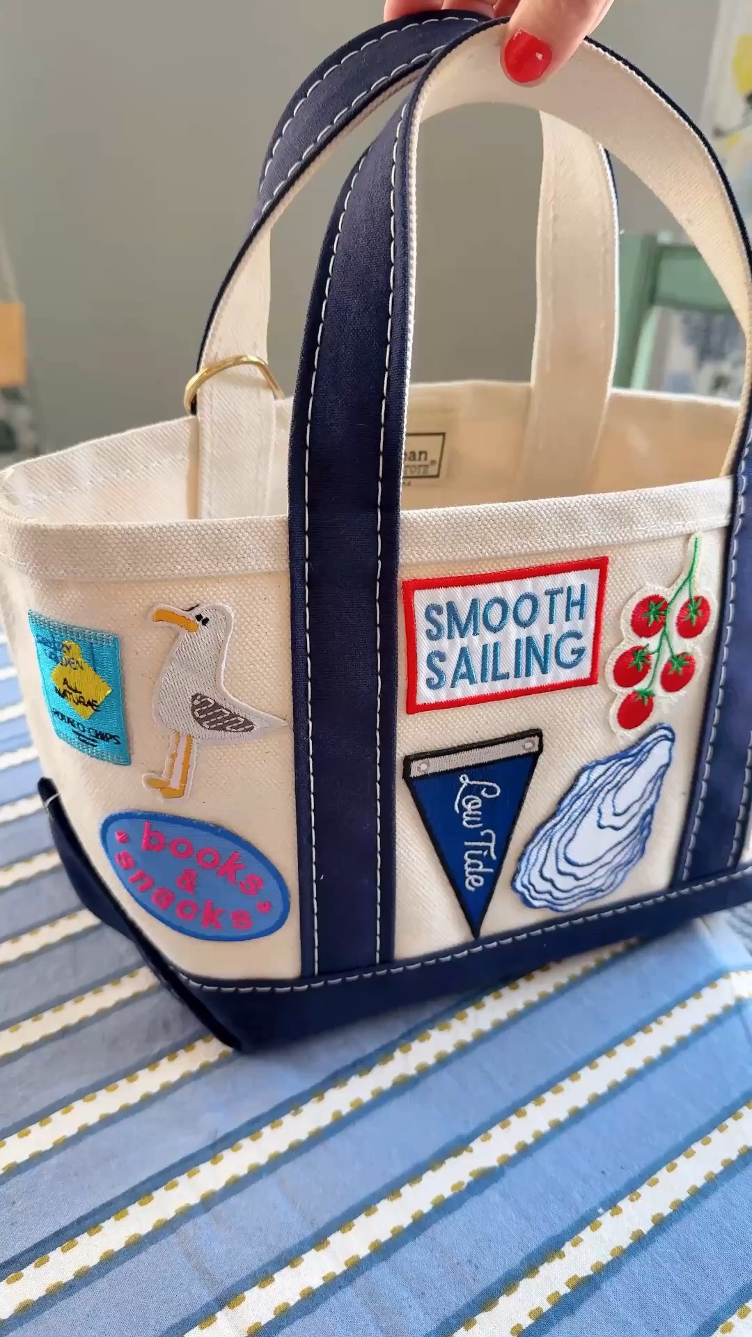DIY nautical New England summer patch llbean tote! 

#LTKSeasonal #LTKFestival